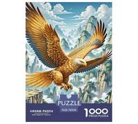 Golden Eagle Jigsaw Puzzle Animales Salvajes Adult And Children Educational Games Gifts Fun Activity for Home Birthday Jumbo for Boys And Girls 70x50cm/1000pcs