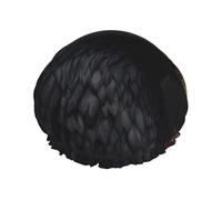 Golden Eagle Large Double-layer shower cap prevents hair from getting tangled during showering and skincare.