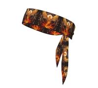 Golden Eagle Sports Headband Tie Double-Sided Breathable Sweat-Absorbing Band for Running Cycling Gym Workouts Head Tie Adjustable Fit
