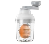 Golden Egg Maker Turner, Egg Turner for Boiled Eggs, Manual Egg Turner for Making Golden Eggs, Non-Slip Kitchen Utensils, Gold Egg Beater, Manual No Shells