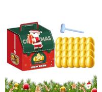 Golden Eggs Advent Calendar - 24-Day Cute Surprise, Surprise Egg Toy Set, 24-Day Christmas Countdown Game Calendar, Collectible Golden Eggs, Game Set, Mystery Prize Egg | Festive December Reveal