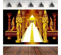 Golden Egyptian Pharaoh Ancient Sphinx Photography Backdrop Pyramid Stairway Background Egypt Queen Portrait Photo Studio 120X80cm
