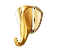 Golden Elephant-Shaped Wall Hook, Easy To Install, 8x5.7cm, Gold Elephant Hook, Hat Hanger Wall, Multi-Purpose, For Shower Kitchen Closet Entryway Home Room Office Laundry Cabinet Key Purse Bag Backpa