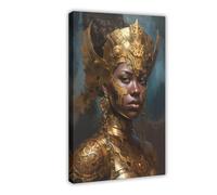 Golden Enigma Canvas Poster Bedroom Decor Landscape Office Room Decor Gift 12x18inch(30x45cm)