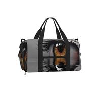 Golden Eyes Digital Art Duffle Bag Shoe Compartment