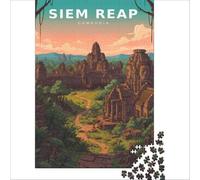 Golden Faces of Bayon Temple jigsaw 1000 pieces | pretty botanical artwork for flower lovers to enjoy creating a relaxing picture in your free time to enjoy at home50x75cm