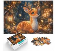 Golden Fawn in The Woods 1000 Piece Jigsaw, Festive Gift, 1000pcs (52x38cm) | For focused indoor leisure: Adult jigsaw puzzle with 1000 pieces suits longer sessions for adults who enjoy a steady.