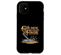 Golden Finds Treasure Hunter Metal Detecting Fan Case for iPhone 11