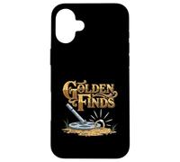 Golden Finds Treasure Hunter Metal Detecting Fan Case for iPhone 16 Plus