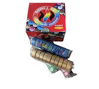 Golden Flash Shisha Long Burning Charcoal Tablets - 80 Golden Flash Charcoal For Incense Burning (Golden River Mixed-Colour)