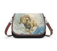 Golden Fleece Ancient Greece Women's Crossbody Bag Shoulder Handbag PU Leather Adjustable Strap Purse