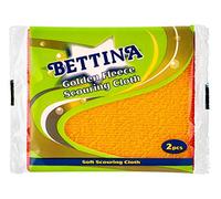 12pc Bettina Golden Fleece Scouring Cloths Washing Up Scrubbing Sponge Cloths