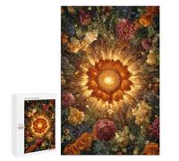 Golden Flower Burst Puzzle 1000 Teile Schwer Puzzle Spielzeug Lernspiel Impossible Herausforderungsspielzeug Für Erwachsene Kinder 1000 PCS
