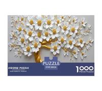 Golden Flower Tree Securely Fitted Pieces Suitable for Long Hour Relaxation, Brain Training And Personal Leisure Time 38x26cm/1000pcs