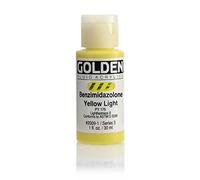 Golden Fluid Acrylic, 1 Ounce Bottle, Benzimidazolone Yellow Light (2009-1)