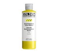 Golden Fluid Acrylic, 8 Ounce Bottle Benzimidazolone Yellow Med