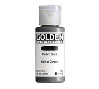 Golden Carbon Blk Fluid Acrylic, Multicolour, 30 ml (Pack of 1)