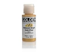 GOLDEN Fluid Acrylic Paint 1 oz-Iridescent Bright Gold, 30 ml (Pack of 1)