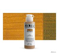 Golden 0002340-4 4oz. - 118ml - Fluid Acrylic Paint Color Paint Bottle - Raw Sienna