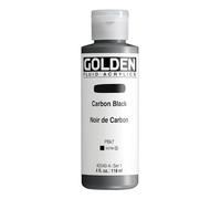 Golden : Fluid Acrylic Paint : 119ml (4oz) : Carbon Black