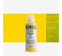 Golden 0002191-4 4oz. - 118ml - Fluid Acrylic Paint Color Paint Bottle - Hansa Yellow Opaque