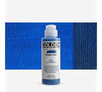 Golden 0002420-4 4oz. - 118ml - Fluid Acrylic Paint Color Paint Bottle - Primary Cyan