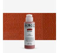 Golden : Fluid : Acrylic Paint : 119ml (4oz) : Red Oxide