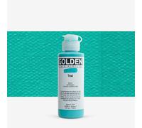 Golden 0002369-4 Fluid Acrylic 4 oz. Teal