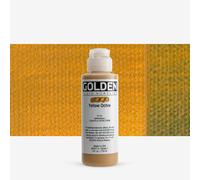 Golden 0002407-4 4oz. - 118ml - Fluid Acrylic Paint Color Paint Bottle - Yellow Ochre