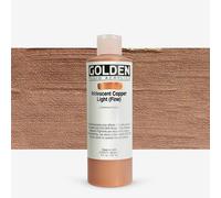 Golden : Fluid : Acrylic Paint : 236ml (8oz) : Copper Light Fine Iridescent