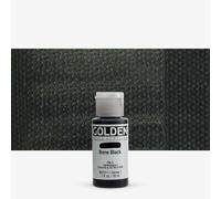Golden : Fluid : Acrylic Paint : 30ml (1oz) : Bone Black