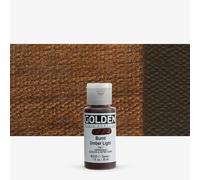 Golden : Fluid : Acrylic Paint : 30ml (1oz) : Burnt Umber Light