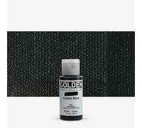 Golden Carbon Blk Fluid Acrylic, Multicolour, 30 ml (Pack of 1)