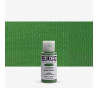 Golden : Fluid : Acrylic Paint : 30ml (1oz) : Chromium Oxide Green