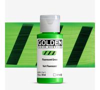 Golden : Fluid : Acrylic Paint : 30ml (1oz) : Fluorescent Green V