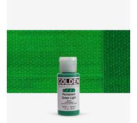 Pro-Art Golden Fluid Acrylic Paint 1 oz-Permanent Green Light