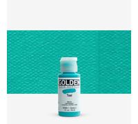 Pro-Art Teal-Golden Fluid Acrylic, Acrylic, Multicolour