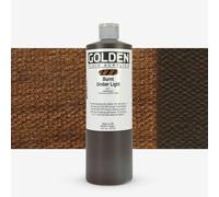 Golden : Fluid : Acrylic Paint : 473ml (16oz) : Burnt Umber Light