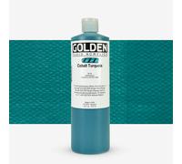 Golden : Fluid : Acrylic Paint : 473ml (16oz) : Cobalt Turquoise