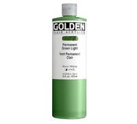 Golden : Fluid Acrylic Paint : 473ml (16oz) : Permanent Green Light