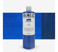 Golden : Fluid : Acrylic Paint : 473ml (16oz) : Primary Cyan