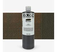 Golden : Fluid Acrylic Paint : 473ml (16oz) : Raw Umber