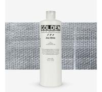 Golden : Fluid : Acrylic Paint : 473ml (16oz) : Zinc White
