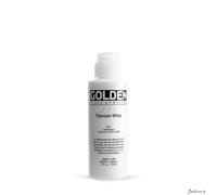 Golden Fluid Acrylic Color Paint - Titanium White - 4 oz (119 ml)