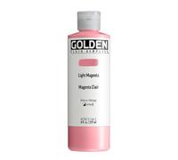 GOLDEN Fluid Acrylics, Light Magenta, 8 fl. oz. / 237 ml Bottle