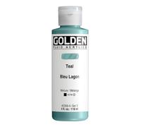 Golden 0002369-4 Fluid Acrylic 4 oz. Teal