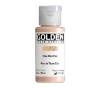 GOLDEN Fluid Acrylics, Titan Mars Pale, 1 fl. oz. / 30 ml Bottle