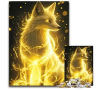 Golden Fox Kitsune Japan JigsawPuzzle 1000 Pieces for Adults Puzzles for Adults for Mother'S Day Birthdays Christmas 1000 PCS(75x50cm)