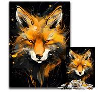 Golden Fox Painting 1000Piece Jigsaw Puzzles for Adults Jigsaw Puzzles Perfect for Family Fun on Christmas Thanksgiving BirthdaysEaster 1000 PCS(75x50cm)