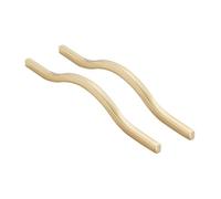 Golden Furniture Handles 2 Pack Zinc Alloy Wardrobe Pulls Solid Forged Drawer Knobs Cupboard Door Handles Kitchen Cabinet Handles (Hole Distance 288/320mm)